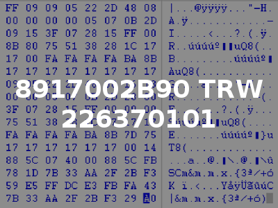 8917002B90 TRW 226370101