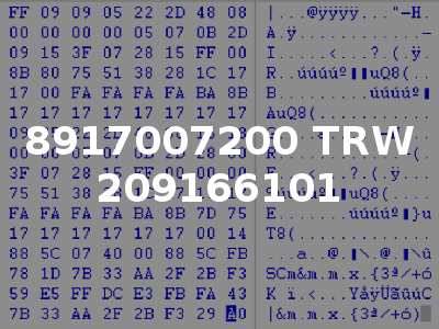 8917007200 TRW 209166101