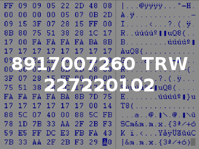8917007260 TRW 227220102