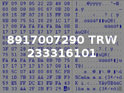8917007290 TRW 233316101