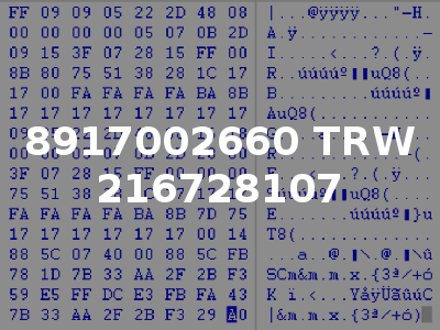 8917002660 TRW 216728107