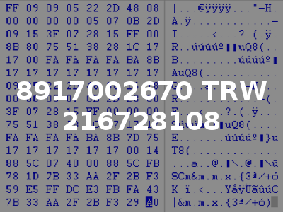8917002670 TRW 216728108