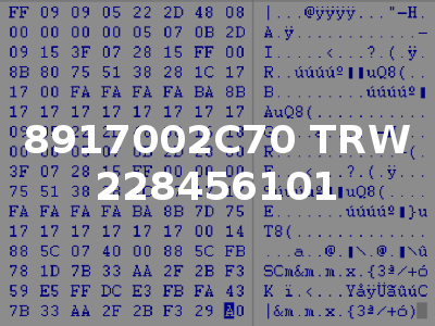 8917002C70 TRW 228456101