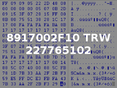 8917002F10 TRW 227765102