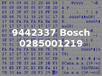 9442337 Bosch 0285001219