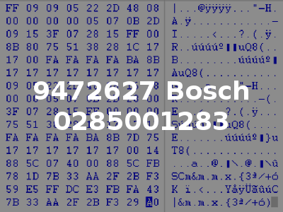 9472627 Bosch 0285001283