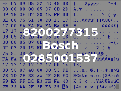 8200277315 Bosch 0285001537