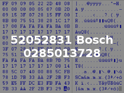 52052831 Bosch 0285013728