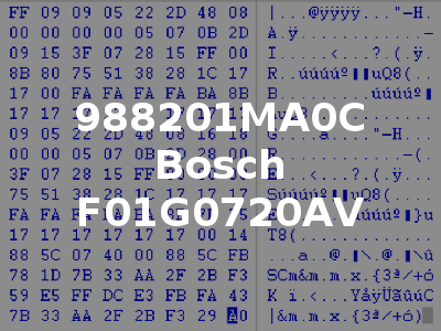 988201MA0C Bosch F01G0720AV