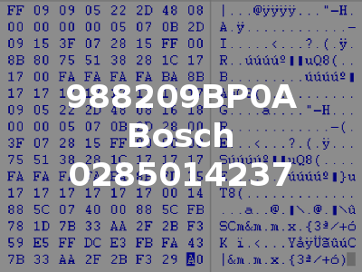 988209BP0A Bosch 0285014237