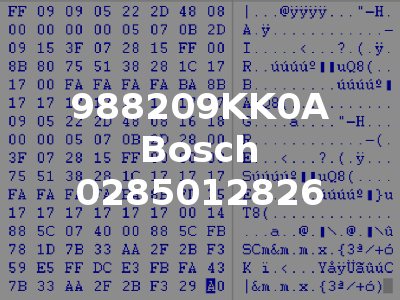 988209KK0A Bosch 0285012826