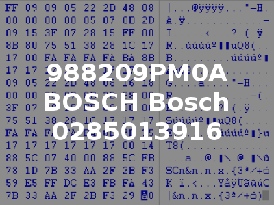 988209PM0A BOSCH Bosch 0285013916
