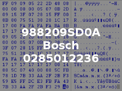 988209SD0A Bosch 0285012236