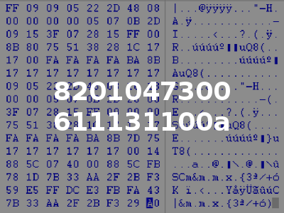 8201047300 611131100a
