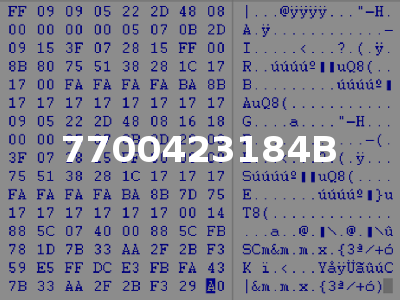 7700423184B