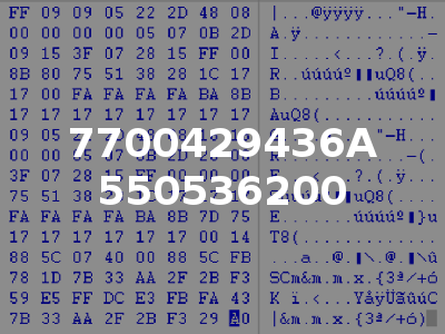 7700429436A 550536200