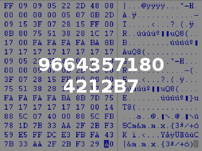 9664357180 4212B7