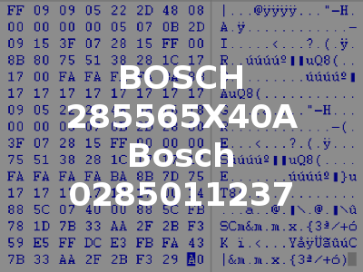 BOSCH 285565X40A Bosch 0285011237