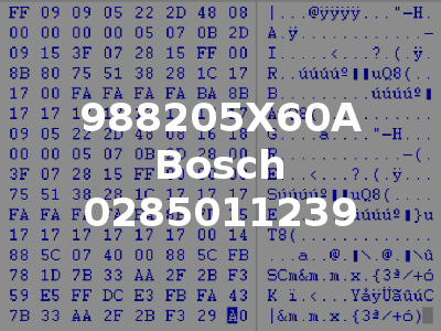 988205X60A Bosch 0285011239