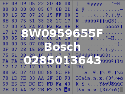 8W0959655F Bosch 0285013643
