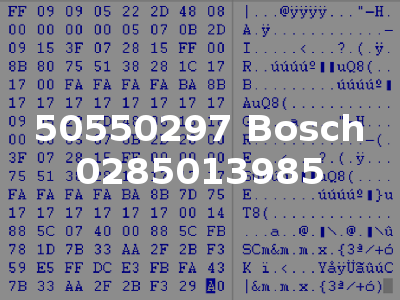50550297 Bosch 0285013985