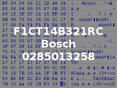 F1CT14B321RC Bosch 0285013258