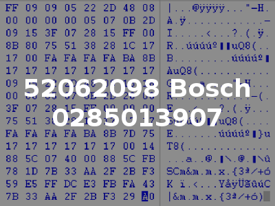 52062098 Bosch 0285013907