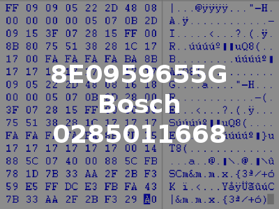8E0959655G Bosch 0285011668