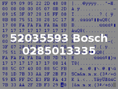 52035593 Bosch 0285013335