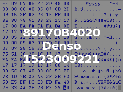 89170B4020 Denso 1523009221