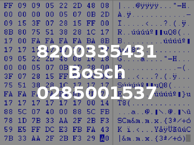 8200335431 Bosch 0285001537