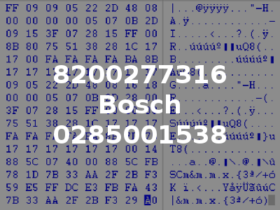 8200277316 Bosch 0285001538