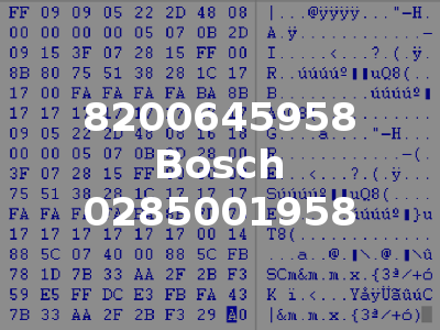 8200645958 Bosch 0285001958