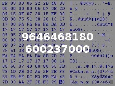 9646468180 600237000