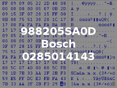 988205SA0D Bosch 0285014143