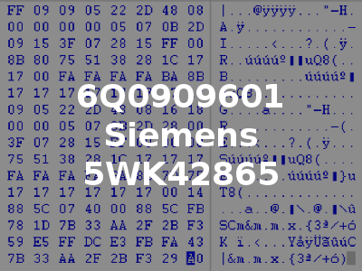 6Q0909601 Siemens 5WK42865