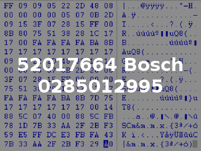 52017664 Bosch 0285012995