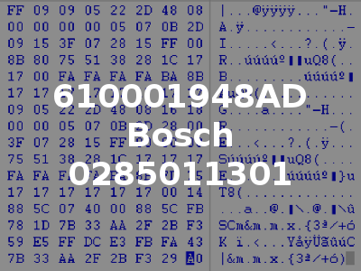 610001948AD Bosch 0285011301