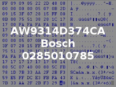 AW9314D374CA Bosch 0285010785