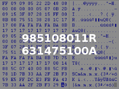 985108011R 631475100A