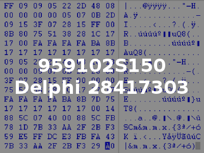 959102S150 Delphi 28417303