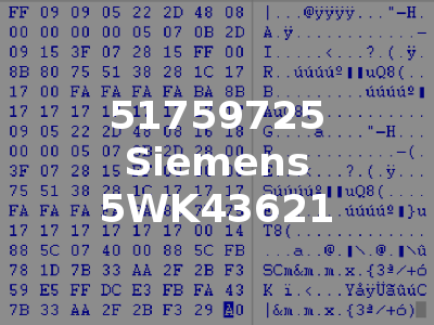 51759725 Siemens 5WK43621