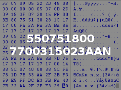 550751800 7700315023AAN