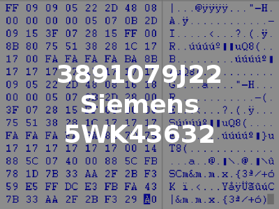 3891079J22 Siemens 5WK43632
